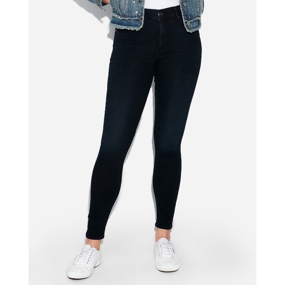 High Waisted Denim Perfect Dark Wash Leggings
